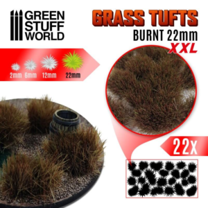 Green Stuff World    Grass Tufts XXL - 22mm self-adhesive - Burnt - 8435646509532ES - 8435646509532