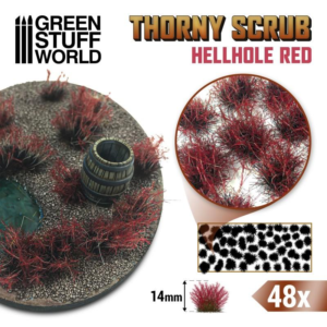 Green Stuff World    Thorny Scrubs Tufts - Hellhole Red - 8435646510057ES - 8435646510057