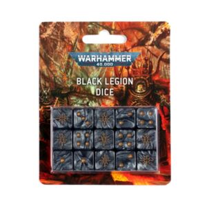 Games Workshop Warhammer 40,000   Black Legion Dice - 99220102020 - 5011921184200