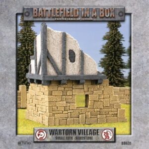 Gale Force Nine Bolt Action   Battlefield in a Box: Wartorn Village, Small Ruin - Sandstone - BB631 - 9420020257047