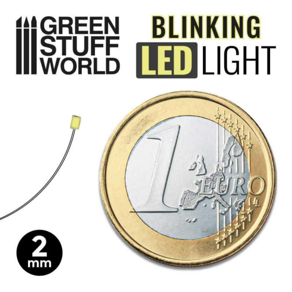 Green Stuff World    Blinking LEDs - Red - 2mm - 8435646510101ES - 8435646510101