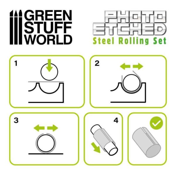 Green Stuff World    Photo Etched Rolling Set - 8435646502892ES - 8435646502892