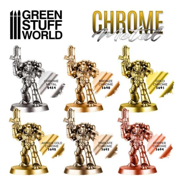 Green Stuff World    Chrome Paint: Tinplate 17ml - 8435646510538ES - 8435646510538