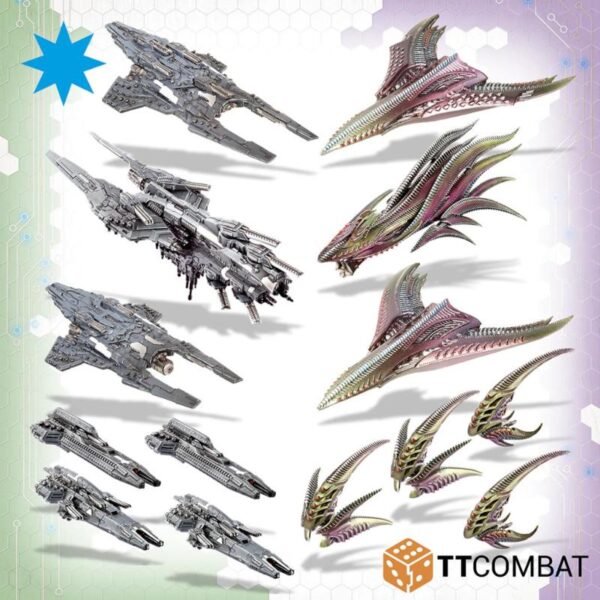 TTCombat Dropfleet Commander   Dropfleet Commander 2-Player Starter (1.5) - TTDFX-ACC-007 - 5060880916049