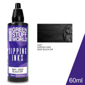 Green Stuff World    Dipping Ink 60ml - Deep Black Dip - 8435646510576ES - 8435646510576
