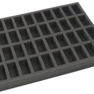 Safe and Sound    Foam tray for 40 miniatures on 25mm bases for old cases - SAFE-FT40MGW - 5907459694635