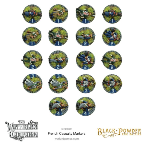 Warlord Games Black Powder Epic Battles   Black Powder Epic Battles: Napoleonic French casualty markers - 312402002 -