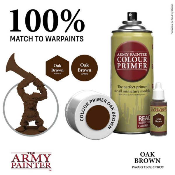 The Army Painter    Colour Primer - Oak Brown - APCP025 -
