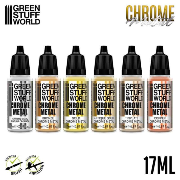 Green Stuff World    Paint Set: Chrome - 8436574506327ES - 8436574506327