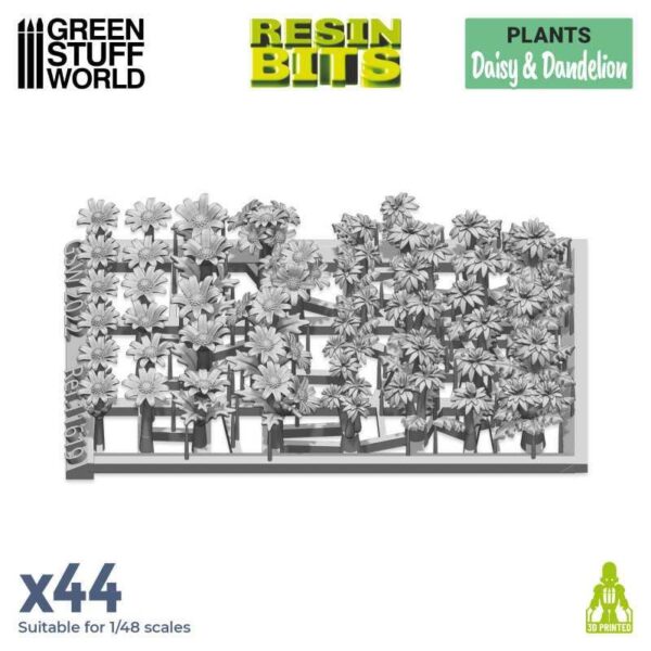 Green Stuff World    3D printed Set: Daisy & Dandelion - 8435646511191ES - 8435646511191
