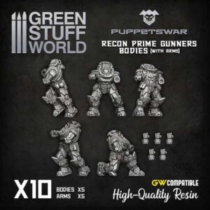 Green Stuff World    Gunners Bodies 3 - 5904873423056ES - 5904873423056