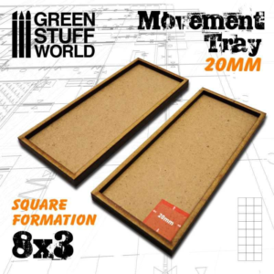 Green Stuff World    MDF Movement Trays 20mm 8x3 - 8435646511030ES - 8435646511030