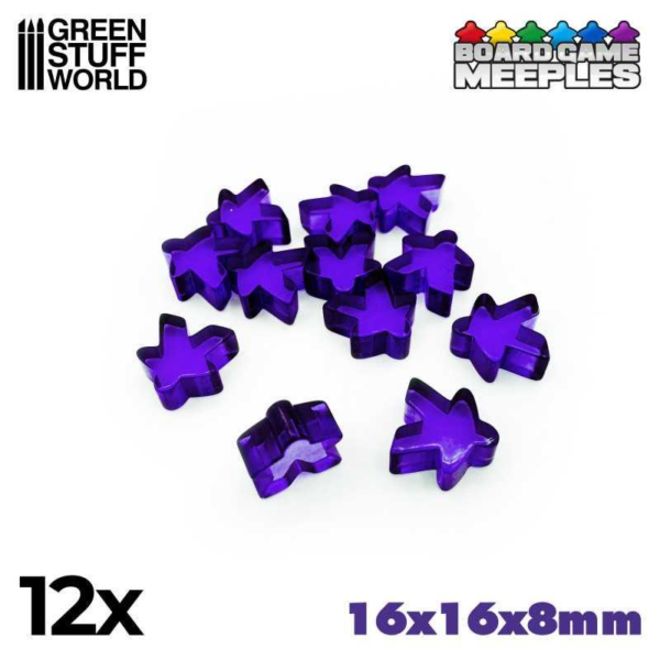 Green Stuff World    Meeples 16x16x8mm - Purple - 8435646514277ES - 8435646514277