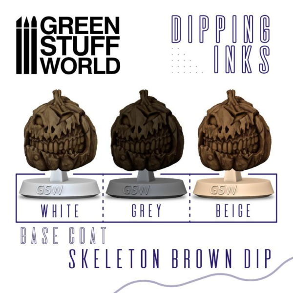 Green Stuff World    Dipping Ink 60ml - Skeleton Brown Dip - 8435646508528ES - 8435646508528