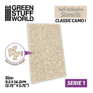 Green Stuff World    Self-adhesive Stencils - Classic Camo - 8435646509662ES - 8435646509662