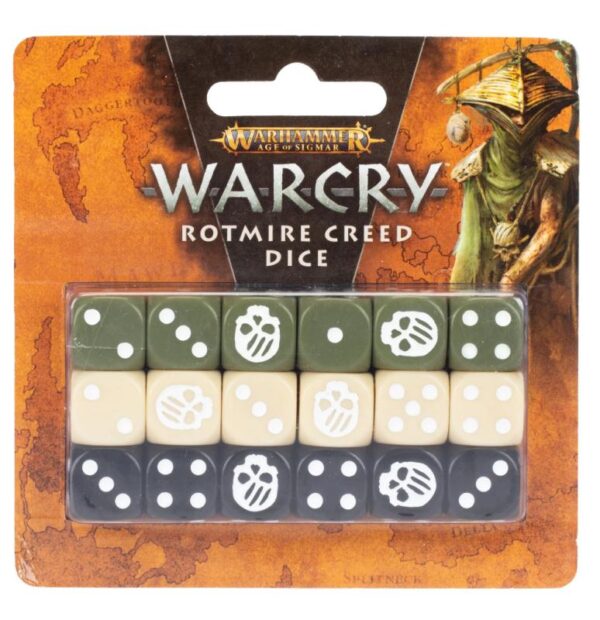Games Workshop Warcry   Warcry: Rotmire Creed Dice - 99220201023 - 5011921179053