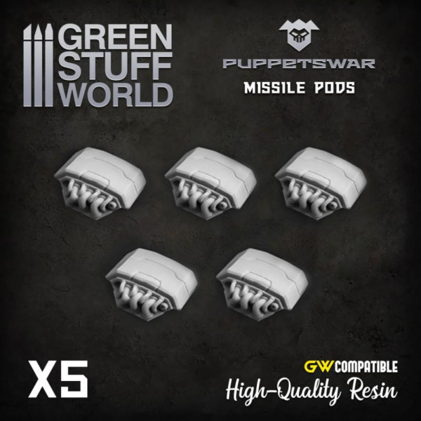 Green Stuff World    Turret - Missile pods - 5904873422424ES - 5904873422424