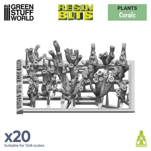 Green Stuff World    3D Printed Set - Corals - 8435646511283ES - 8435646511283