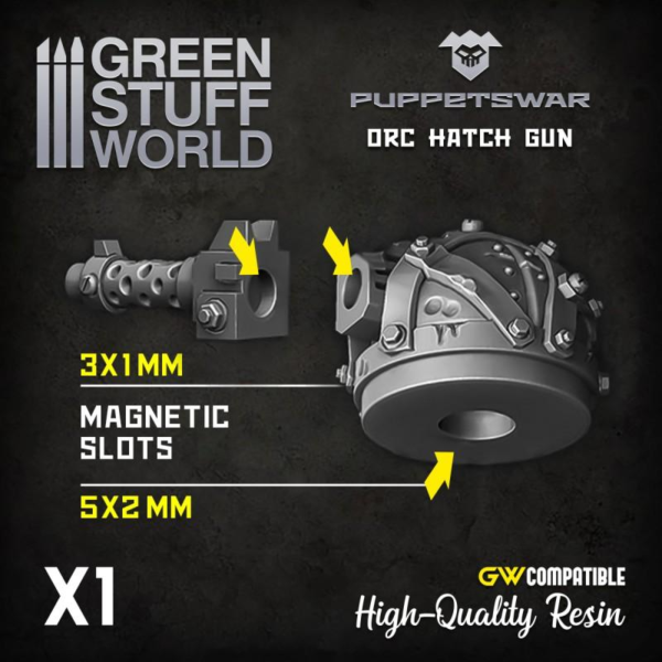 Green Stuff World    Turret - Orc Hatch Gun - 5904873422059ES - 5904873422059