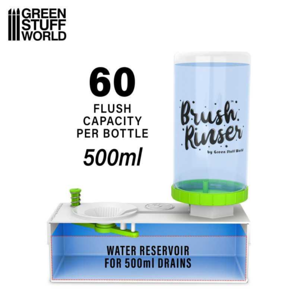Green Stuff World    Brush Rinser Bottle 500ml: Green - 8435646513843ES - 8435646513843