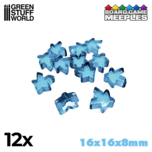 Green Stuff World    Meeples 16x16x8mm: Light Blue - 8435646514284ES - 8435646514284