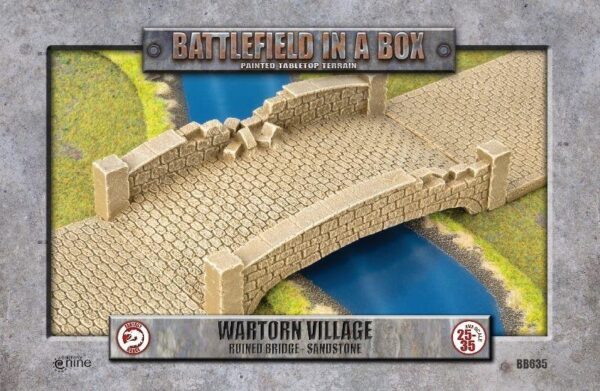 Gale Force Nine    Battlefield in a Box: Wartorn Village, Ruined Bridge - Sandstone - BB635 - 9420020257085