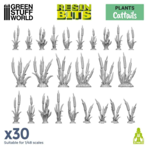 Green Stuff World    3D Printed Set: Cattails Plants - 8435646511269ES - 8435646511269
