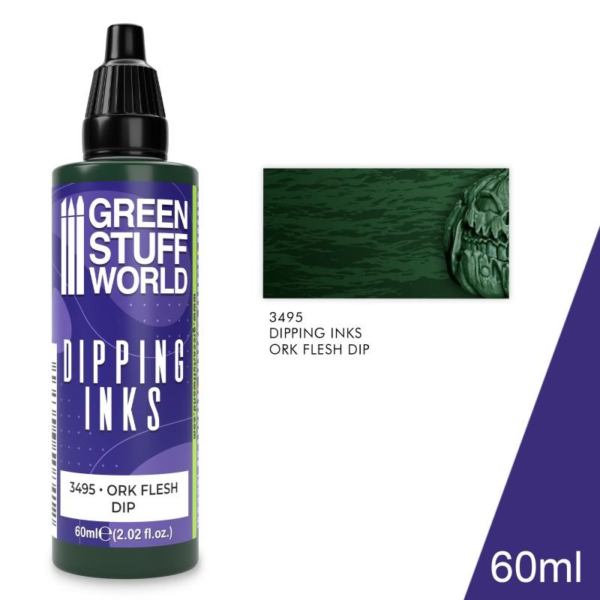 Green Stuff World    Dipping Ink 60ml - Ork Flesh Dip - 8435646508559ES - 8435646508559