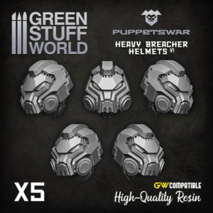 Green Stuff World    Heavy Breacher Helmets - 5904873423483ES - 5904873423483