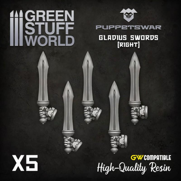 Green Stuff World    Gladius Swords - Right - 5904873422318ES - 5904873422318