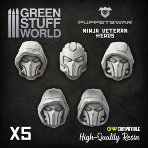 Green Stuff World    Ninja Veteran Heads - 5904873423988ES - 5904873423988