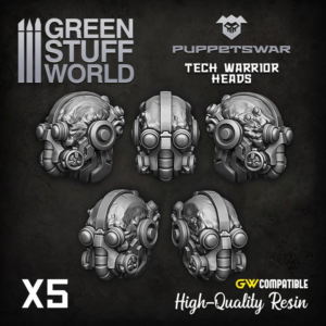 Green Stuff World    Tech Warrior heads - 5904873423018ES - 5904873423018
