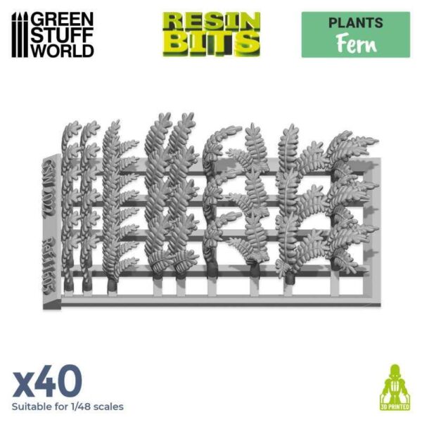 Green Stuff World    3D Printed Set: Fern leaves - 8435646511054ES - 8435646511054