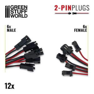 Green Stuff World    6 Male and 6 Female Quick Connectors - 8435646511924ES - 8435646511924