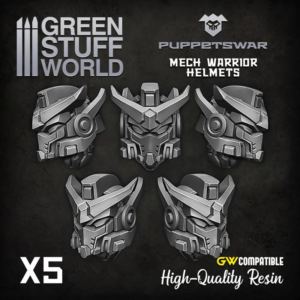 Green Stuff World    Mech Warrior helmets - 5904873423032ES - 5904873423032