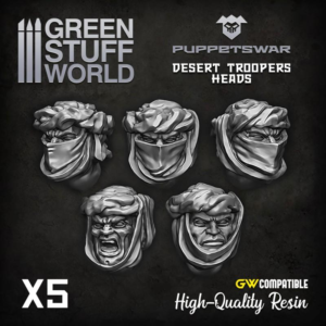Green Stuff World    Desert Troopers Heads - 5904873421359ES - 5904873421359