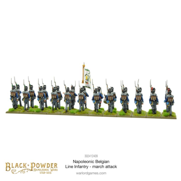 Warlord Games Black Powder   Napoleonic Belgian Line Infantry (march attack) - 302412409 - 5060917990394
