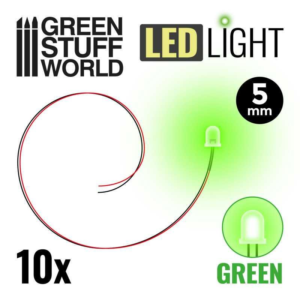 Green Stuff World    Green LED Lights - 5mm - 8435646511887ES - 8435646511887