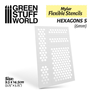 Green Stuff World    Flexible Stencils - Hexagons (6mm) - 8435646510279ES - 8435646510279