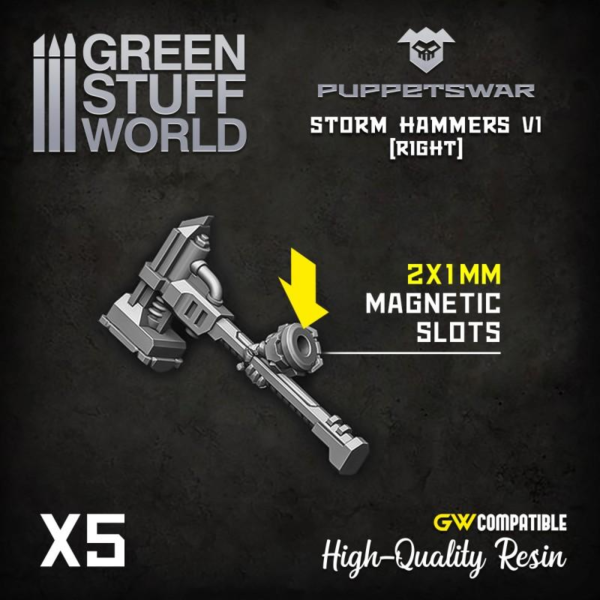 Green Stuff World    Storm Hammers 2 - Right - 5904873422035ES - 5904873422035