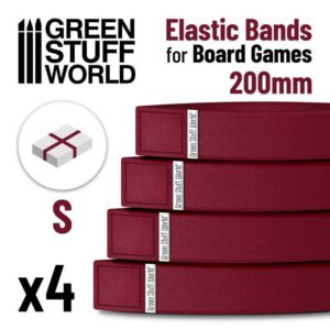 Green Stuff World    Elastic Bands for Board Games 200mm - Pack x4 - 8435646509419ES - 8435646509419