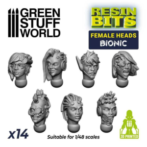 Green Stuff World    Female Heads - Bionic - 8435646509181ES - 8435646509181