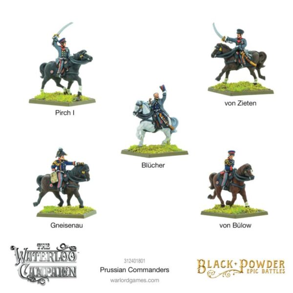 Warlord Games Black Powder Epic Battles   Black Powder Epic Battles: Waterloo - Prussian Commanders - 312401801 -