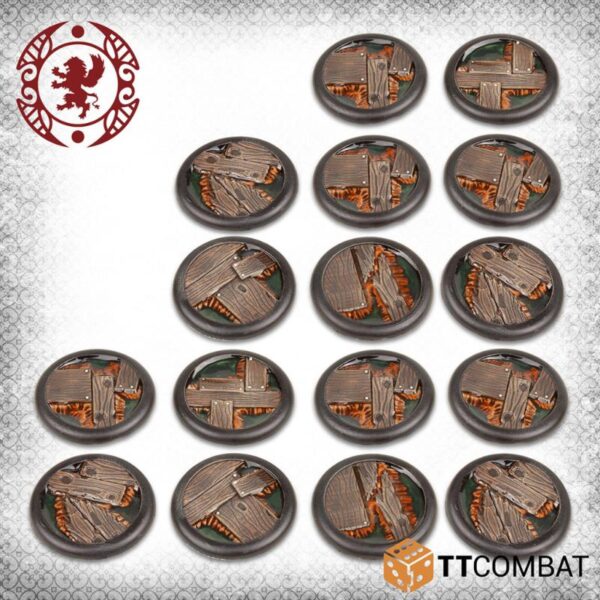 TTCombat    Sunken Wood Bases 30mm - TTCGR-ACC-021 -