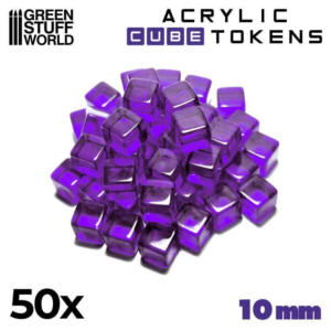 Green Stuff World    Purple Cube Tokens - 10mm - 8435646511450ES - 8435646511450