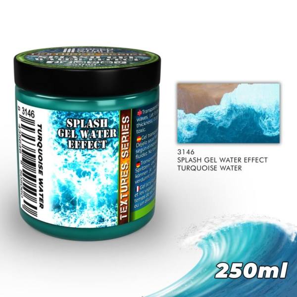 Green Stuff World    Water effect Gel - Turquoise 250ml - 8435646505060ES - 8435646505060