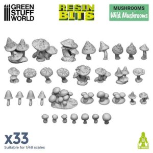 Green Stuff World    3D Printed Set: Wild Mushrooms - 8435646511085ES - 8435646511085