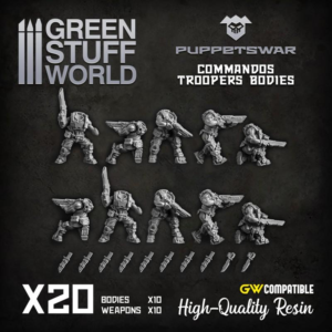 Green Stuff World    Commandos Troopers Bodies - 5904873423278ES - 5904873423278