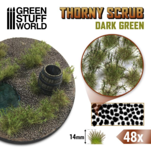 Green Stuff World    Thorny Scrubs Tufts - Dark Green - 8435646510002ES - 8435646510002