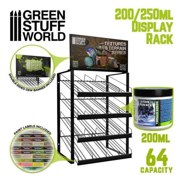 Green Stuff World    GSW Paint Display Rack 200-250ml - 8435646508191ES - 8435646508191